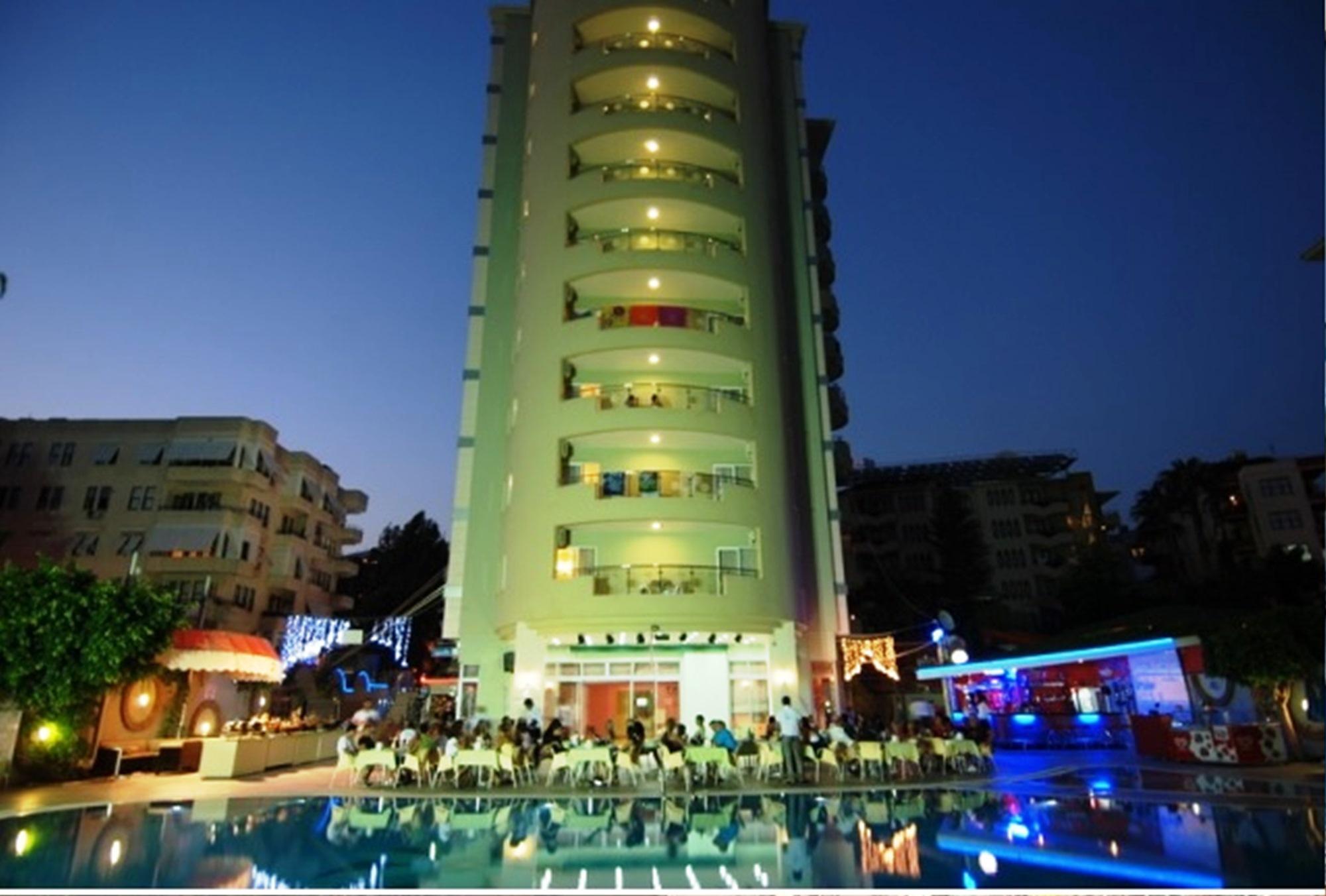 Okan Tower Apart Hotel Alanya Exteriör bild