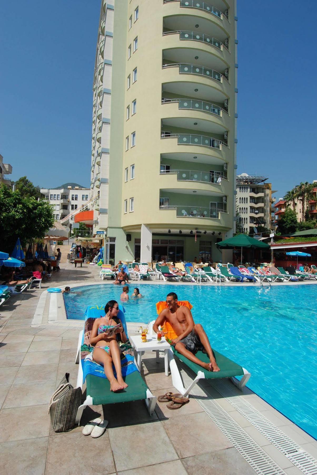 Okan Tower Apart Hotel Alanya Exteriör bild